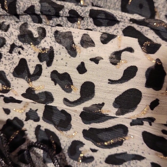 Rampage Black Dress with Animal Print Sleeveless.. Size 13 - Picture 4 of 6